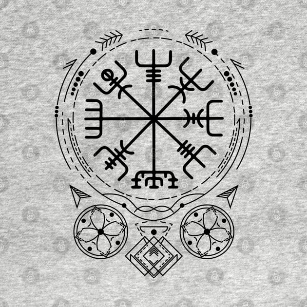 Vegvisir - The Viking Compass | Norse Pagan Symbol by CelestialStudio